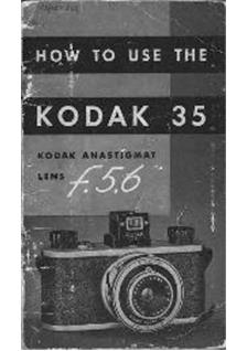 Kodak 35 manual. Camera Instructions.